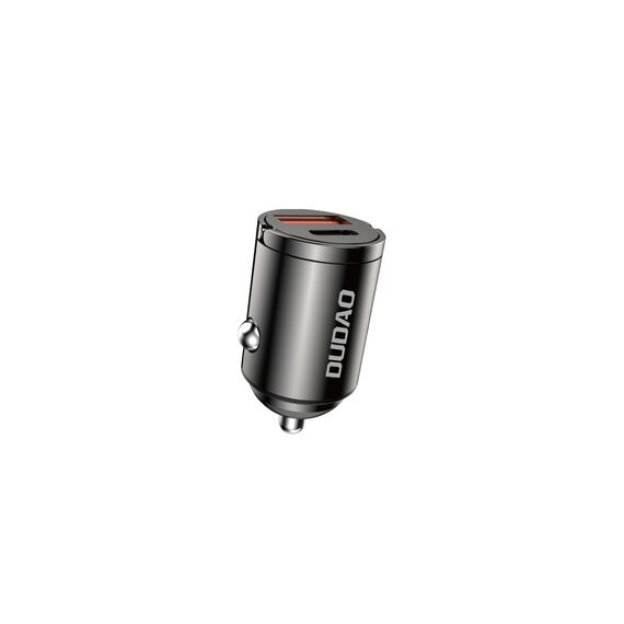 Dudao R3MAX 48W QC PD mini car charger - black - Car Chargers - Smartphone Chargers - Techbox