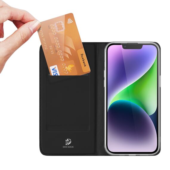 Dux Ducis Skin Pro Wallet Case for iPhone 15 Plus - Black | Techbox