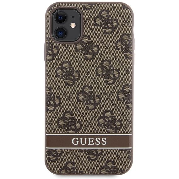 Guess GUHCN61P4SNW iPhone 11 / Xr brown/brown hardcase 4G Stripe - Uncategorized Cases (2) - Cases - Techbox