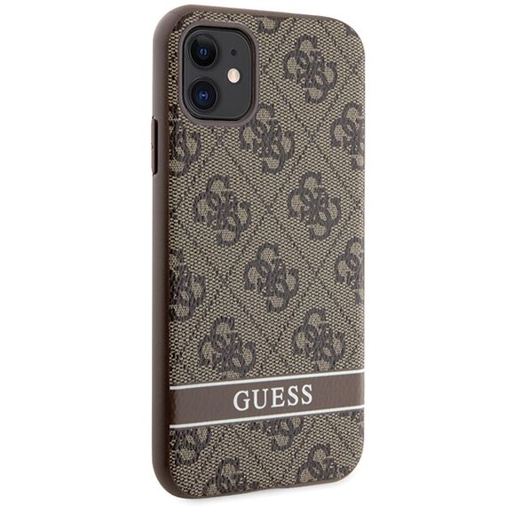 Guess GUHCN61P4SNW iPhone 11 / Xr brown/brown hardcase 4G Stripe - Uncategorized Cases (2) - Cases - Techbox