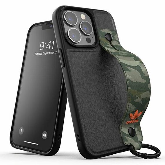 Adidas OR Hand Strap Case iPhone 13 Pro /13 6.1" black-green/black-green 47111 - Apple Cases - Cases - Techbox