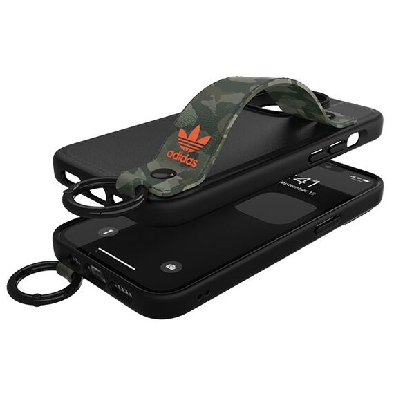 Adidas OR Hand Strap Case iPhone 13 Pro /13 6.1" black-green/black-green 47111 - Apple Cases - Cases - Techbox