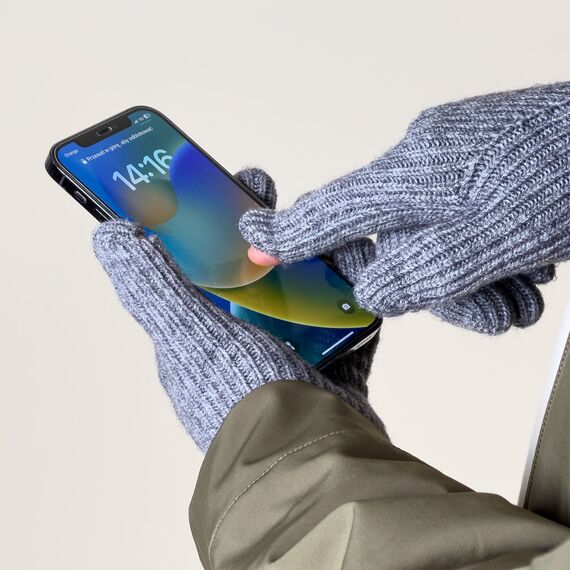 Winter touch gloves - gray - Smartphone Accessories - Cables & Accessories - Techbox