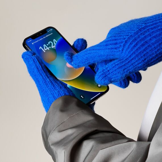 Winter touch gloves - blue - Smartphone Accessories - Cables & Accessories - Techbox