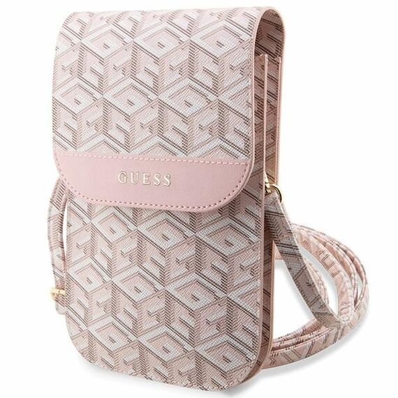 Guess Handbag GUWBHGCFSEP pink/pink GCube Stripe | Techbox
