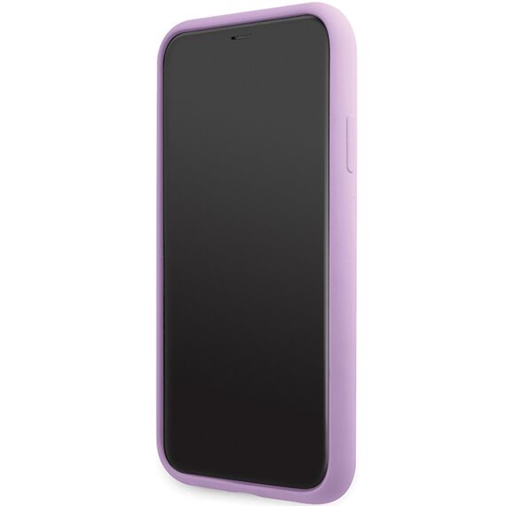 Karl Lagerfeld KLHCN61SKSVGU iPhone 11 / Xr 6.1" purple/purple hardcase Silicone Signature | Techbox
