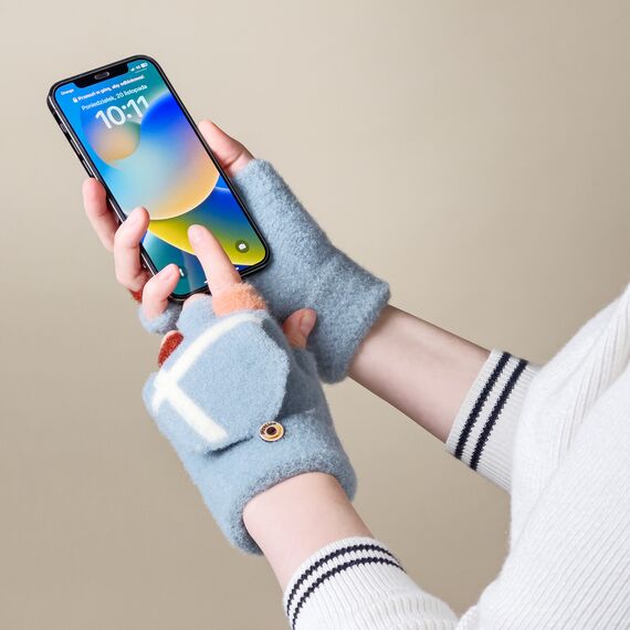 Miltenki winter gloves - blue - Smartphone Accessories - Cables & Accessories - Techbox