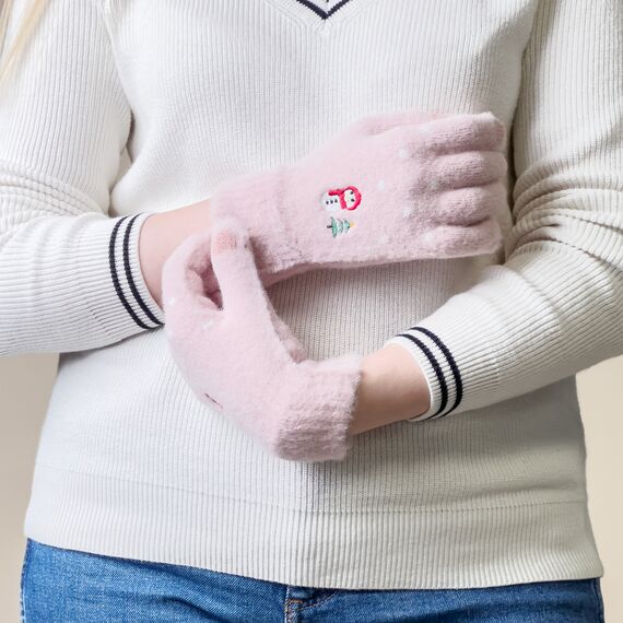 Snowman winter touch gloves - pink - Smartphone Accessories - Cables & Accessories - Techbox