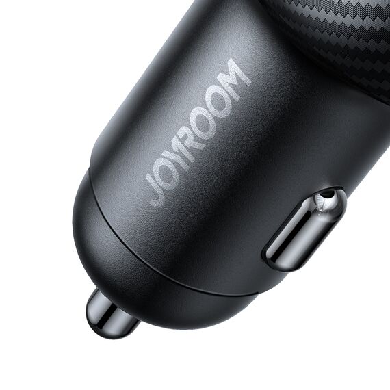 Joyroom JR-CCD03 3.4A car charger with 3x USB-A display - black | Techbox