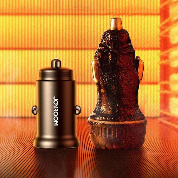 Joyroom JR-CCN05 30W USB-A USB-C mini car charger - black | Techbox