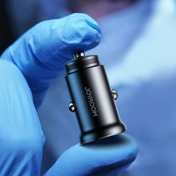 Joyroom JR-CCN05 30W USB-A USB-C mini car charger - black | Techbox