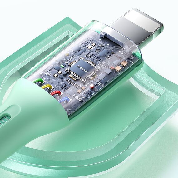 Joyroom Multi-Color Series SA34-AL3 USB-A / Lightning 3A cable 1m - green - Cables & Adapters - Cables & Accessories - Techbox