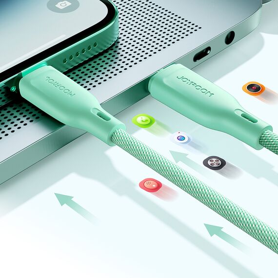 Joyroom Multi-Color Series SA34-AL3 USB-A / Lightning 3A cable 1m - green - Cables & Adapters - Cables & Accessories - Techbox