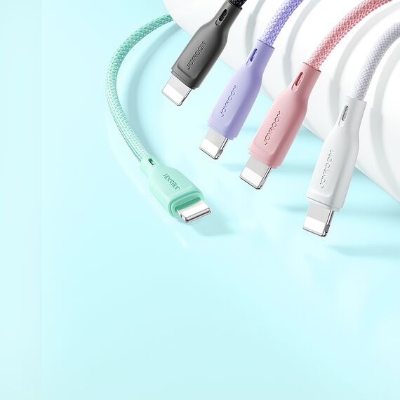 Joyroom Multi-Color Series SA34-AL3 USB-A / Lightning 3A Cable 1m - Black - Cables & Adapters - Cables & Accessories - Techbox