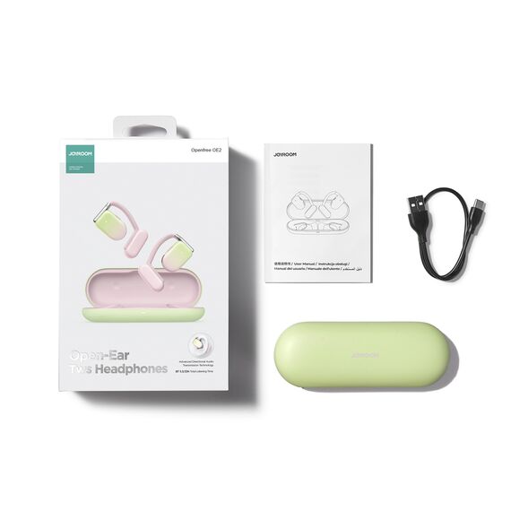 Joyroom Openfree JR-OE2 TWS wireless headphones - pink - Bluetooth - Headsets - Techbox