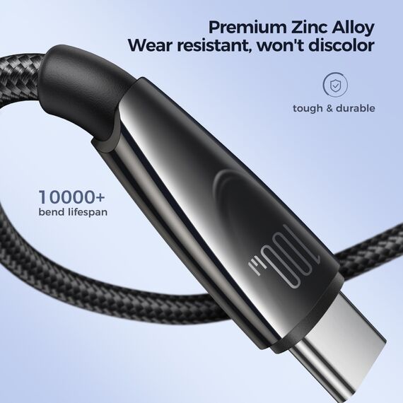 Joyroom Pioneer Series SA31-AC6 USB-A / USB-C cable 100W 1.2m - black - Cables & Adapters - Cables & Accessories - Techbox