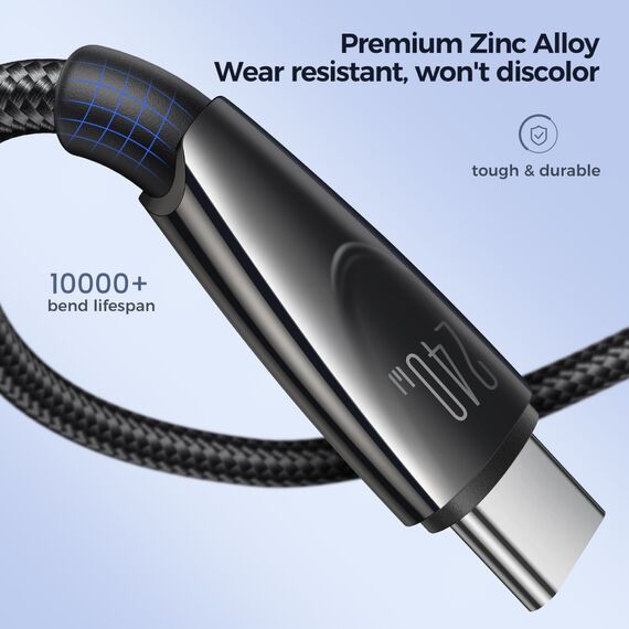 Joyroom Pioneer Series SA31-CC5 USB-C / USB-C cable 240W 1.2m - black - Cables & Adapters - Cables & Accessories - Techbox