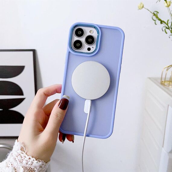 Magnetic Color Matte Case for iPhone 15 Plus - purple | Techbox