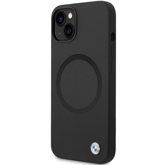 BMW BMHMP14SSILBK2 case for iPhone 14 - black Signature Liquid Silicone MagSafe | Techbox