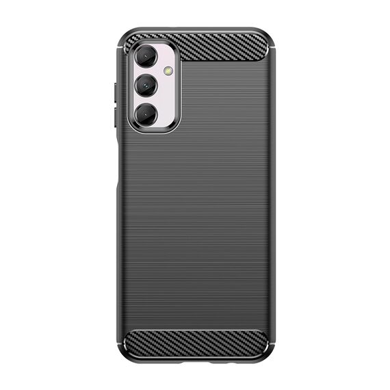 Flexible carbon pattern case for Samsung Galaxy M14 Carbon Case - black | Techbox
