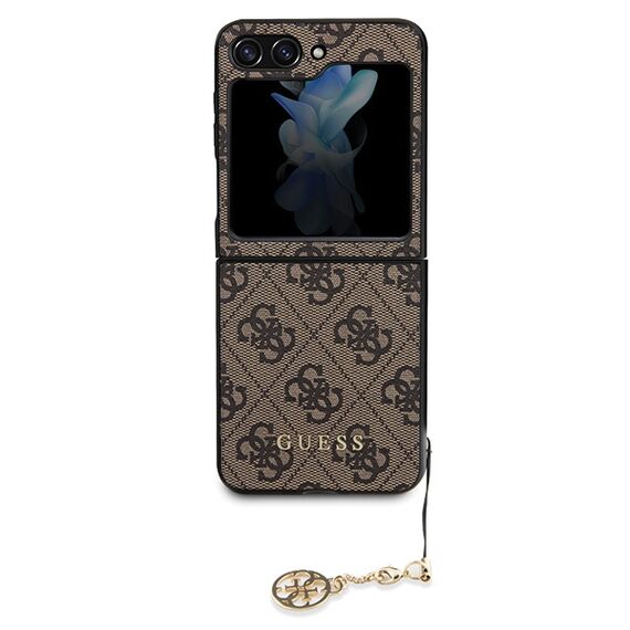 Guess 4G Charms Collection case for Samsung Galaxy Z Flip 5 - brown | Techbox