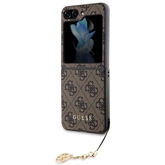 Guess 4G Charms Collection case for Samsung Galaxy Z Flip 5 - brown | Techbox