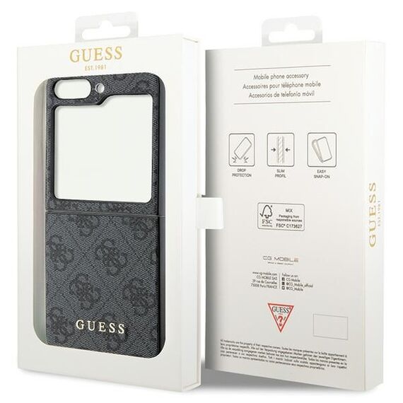 Guess 4G Charms Collection case for Samsung Galaxy Z Flip 5 - gray - Uncategorized Cases (2) - Cases - Techbox