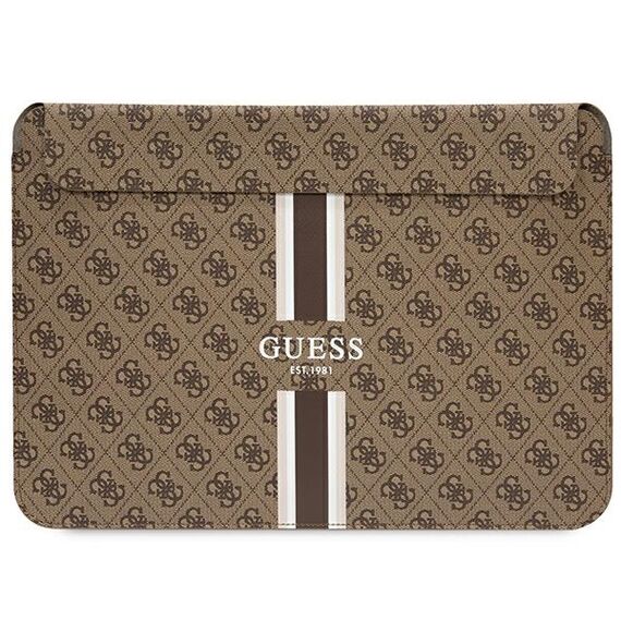 Guess 4G Printed Stripes cover for a 16" laptop - brown | Techbox