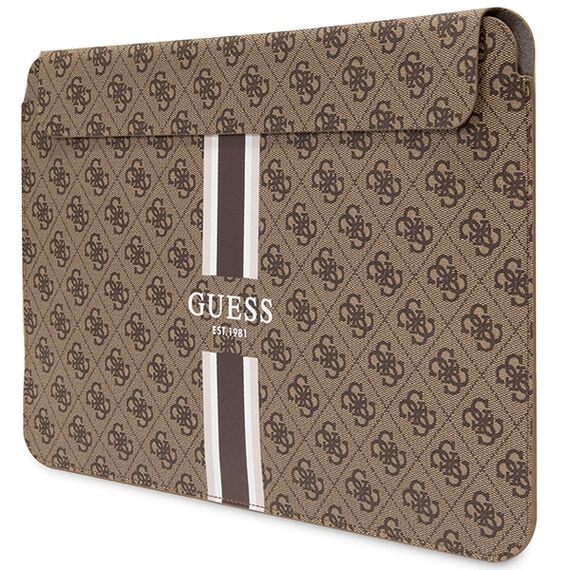 Guess 4G Printed Stripes cover for a 16" laptop - brown | Techbox