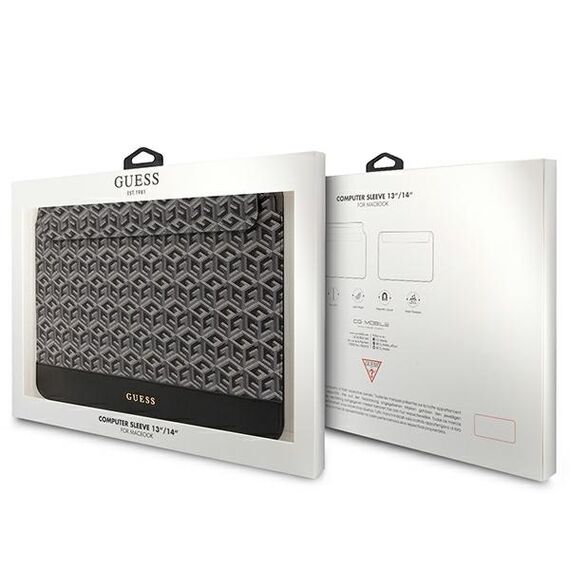 Guess GUCS14HGCFSEK 14" case - black GCube Stripes - Bags & Backpacks - Laptop Accessories - Techbox