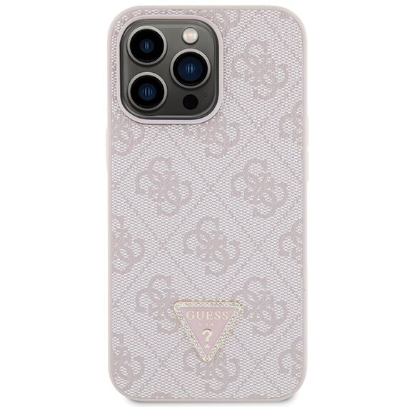 Guess GUHCP13LP4TDSCPP case for iPhone 13 Pro / 13 - pink Crossbody 4G Metal Logo |  Techbox