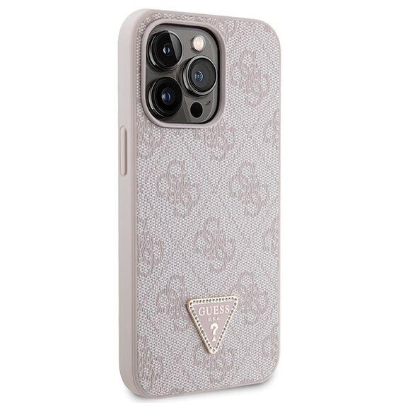Guess GUHCP13LP4TDSCPP case for iPhone 13 Pro / 13 - pink Crossbody 4G Metal Logo |  Techbox