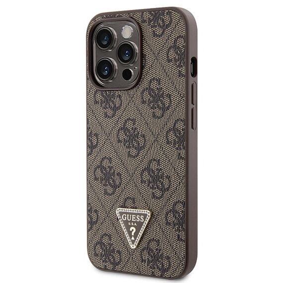 Guess GUHCP13LP4TDSCPW Case for iPhone 13 Pro / 13 - Brown Crossbody 4G Metal Logo |  Techbox