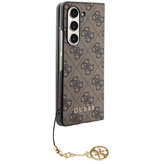 Guess GUHCZFD5GF4GBR F946 Z Fold5 brown/brown hardcase 4G Charms Collection | Techbox