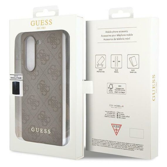 Guess GUHCZFD5GF4GBR F946 Z Fold5 brown/brown hardcase 4G Charms Collection | Techbox
