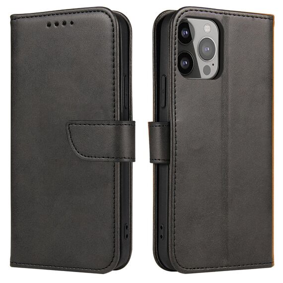 Magnet Case with flap and wallet for Tecno Pop 7 - black | Techbox