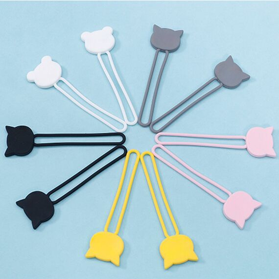 Silicone cable reel - black | Techbox