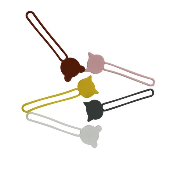 Silicone cable reel - black | Techbox
