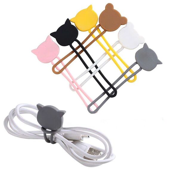 Silicone cable reel - white | Techbox