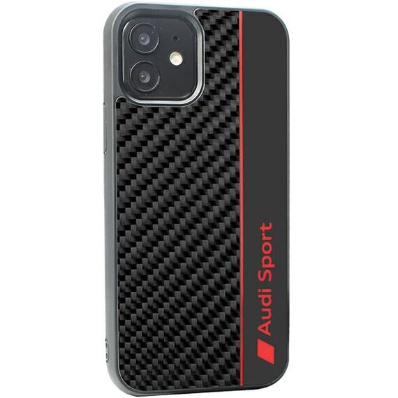 Audi Carbon Fiber Stripe iPhone 11 / Xr 6.1" black/black hardcase AUS-TPUPCIP11-R8/D1-BK - Uncategorized Cases (2) - Cases - Techbox