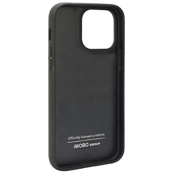 Audi Carbon Fiber Stripe iPhone 14 Pro 6.1" black/black hardcase AUS-TPUPCIP14P-R8/D1-BK | Techbox