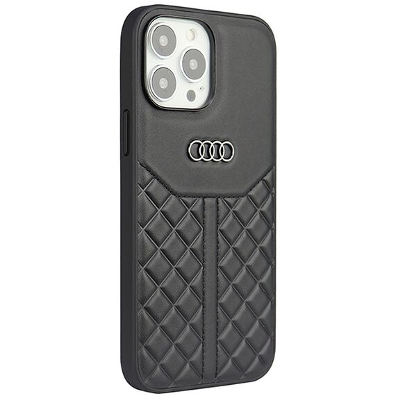 Audi Genuine Leather iPhone 13 Pro / 13 6.1" black/black hardcase AU-TPUPCIP13P-Q8/D1-BK - Apple Cases - Cases - Techbox