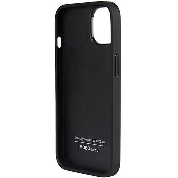 Audi Genuine Leather iPhone 14 6.1" black/black hardcase AU-TPUPPCIP14-Q8/D1-BK | Techbox