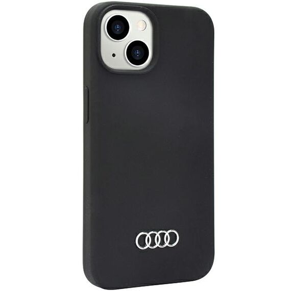 Audi Silicone Case iPhone 14 6.1" black/black hardcase AU-LSRIP14-Q3/D1-BK | Techbox