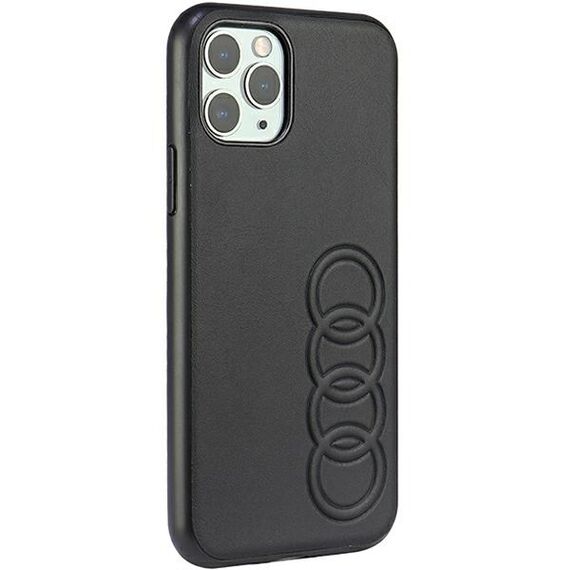 Audi Synthetic Leather iPhone 11 Pro 5.8" black/black hardcase AU-TPUPPCIP11-TT/D1-BK - Apple Cases - Cases - Techbox
