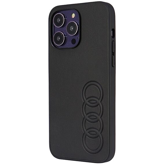 Audi Synthetic Leather iPhone 14 Pro Max 6.7" black/black hardcase AU-TPUPPCIP14PM-TT/D1-BK - Apple Cases - Cases - Techbox
