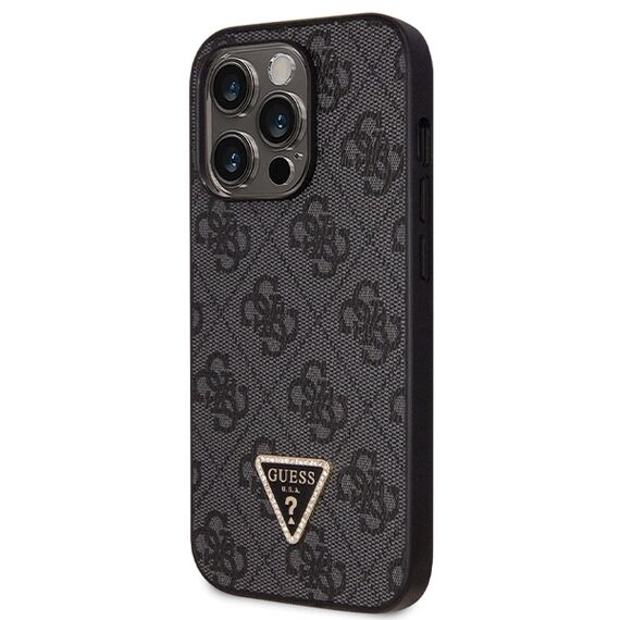 Guess GUHCP14LP4TDSCPK case for iPhone 14 Pro - black Crossbody 4G Metal Logo |  Techbox