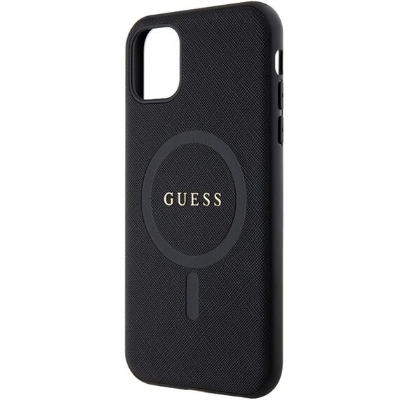 Guess GUHMN61PSAHMCK case for iPhone 11 / Xr - black Saffiano MagSafe - Uncategorized Cases (2) - Cases - Techbox