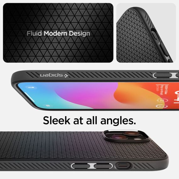 Spigen Liquid Air Case for iPhone 15 Plus - Matte Black | Techbox