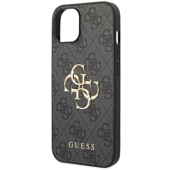 Guess 4G Big Metal Logo case for iPhone 15 - gray | Techbox